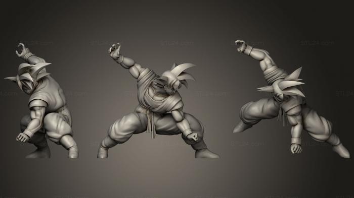 Figurines heroes, monsters and demons (Goku V0.91 K, STKM_0830) 3D models for cnc